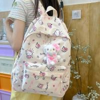 ราคา ญี่ปุ่นอินสาวน่ารักการ์ตูน KT แมวกระเป๋านักเรียนสาวนักเรียนมัธยมต้นวิทยาลัยนักเรียนกระเป๋าเป้สะพายห (56907938088)
