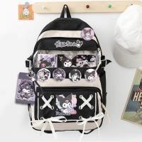 ราคา Kuromi กระเป๋านักเรียนร่วม Jade Gui Dog กระเป๋าเป้โรงเรียนญี่ปุ่น Melody กระเป๋าเป้นักเรียนมัธยม (24669013647)