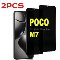 ราคา 2PCS ความเป็นส่วนตัว Black Edge ฟิล์มกระจกนิรภัยสําหรับ Xiaomi Poco M7 M6 M5 M5s Pro Plus อินเดีย HD Anti Glare ป้องกันหน้าจอสําหรับ Poco M7Pro M7Plus M6Pro M6Plus Anti Spy ฟิล์มกระจกใส (57458366129)