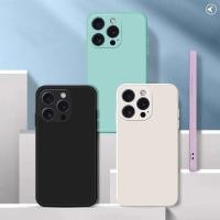 ราคา สําหรับiPhone 13 Mini Pro MaxกรณีซิลิโคนเหลวSilky Touchโทรศัพท์ปกหลังสําหรับiPhone 13Mini 13ProMax 13Pro 13PM Soft TPUป้องกันเปลือกโทรศัพท์อุปกรณ์เสริม (45158286041)