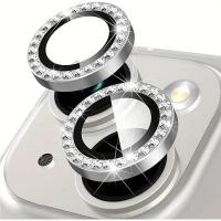 ราคา Ipad10 Air6 Air7 2 ชิ้นเพชรโลหะอลูมิเนียมเลนส์กล้องฟิล์มกระจกนิรภัยแท็บเล็ตปกหลังเลนส์กันชนสําหรับ iPad Pro 12 9 2018 Air 4 5 6 11 13 2024 2025 10 2022 (27774378069)