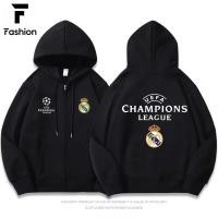 ราคา Real Madrid x Bayern เสื้อฮู้ดแจ็คเก็ต Unisex ใส่คู่กับแ นได้ เนื้อผ้านุ่ม สบายผิว สไตล์แฟนบอล (57557778836)