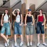 ราคา กางเกงยีนส์ขาสั้น เอวสูง ทรงหลวมขากว้าง เกาหลีสายวินเทจ ใส่สบายไม่อึดอัด ถูกใจสาวขาช้อป (47358349562)