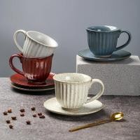 ราคา 多年生 แผ่นเสียงถ้วย套装式 复古拉花铁杯ที่เรียบง่ายกาแฟกระป๋อง手冲ถ้วยสนุกเค้กญี่ปุ่น สไตล์ชนบทถ้วยกาแฟเซรามิกและจานรองชุดสไตล์วินเทจ (46259122957)