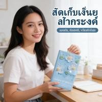 ราคา สมุดสะสมธนบัตร บิล แฟ้มใส่เงิน ลายดอกไม้ 50 หน้า กระปุกอมสิน 100 โน๊ต ที่เก็บเงินสด Savings Book (55307464687)