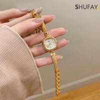 ราคา แฟชั่นสร้อยข้อมือพรีเมี่ยมนาฬิกาสําหรับผู้หญิงขนาดกะทัดรัดและประณีตผู้หญิงสี่เหลี่ยมเล็กนาฬิกาสายบางควอตซ์นาฬิกาข้อมือของขวัญนาฬิก (43928600394)