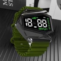 ราคา มัลติฟังก์ชั่นนาฬิกาเครื่องบิน Cool Men Sport Touch LED นาฬิกาดิจิตอล 3 สีนาฬิกาควอตซ์สําหรับ Unisex สายซิลิโคนนาฬิกาอิเล็กทรอนิกส์ของขวัญ (50153109235)