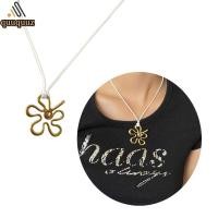 ราคา QUU Trend Niche Sense Flower Pendant Collarbone Chain อารมณ์คอโซ่ปรับถักสร้อยคอเชือกขี้ผึ้ง (56107262848)