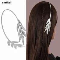 ราคา SMILE Leaf Crown หมวกโลหะสีทอง ยางรัดผมสไตล์เรียบหรูเจ้าสาว (57057249638)