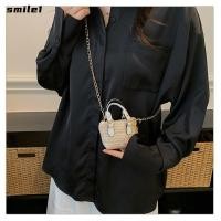 ราคา SMILE กระเป๋าสะพายข้าง กระเป๋าสะพายสายโซ่ขนาดมินิ หลอดซิปมินิสแควร์กระเป๋าชายหาด (56707829295)
