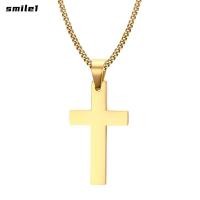 ราคา SMILE Cross จี้เครื่องประดับ Statement ทอง เงินสแตนเลส (54856817080)