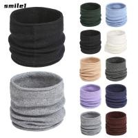 ราคา SMILE Sports Bandana ผ้าพันคอถักสีทึบ หมวกกันลม คอขนสัตว์อุ่นวิ่ง (53556257825)