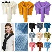 ราคา รอยยิ้มปกปลอม เก็บเสื้ออบอุ่นไหล่ผ้าคลุมไหล่ถัก แฟชั่นสีทึบลูกไม้ผูกผ้าคลุมไหล่ขนสัตว์ ไม่จํากัดเพศ (52606812334)