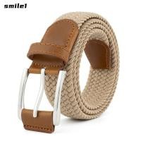 ราคา SMILE เข็มขัดผ้าแคนวาสไนลอน เข็มขัดหัวเข็มขัดโลหะผสมสังกะสีระบายอากาศแบบแห้งเร็ว เข็มขัดสายรัดทอแฟชั่นเพื่อการพักผ่อน (51306812679)