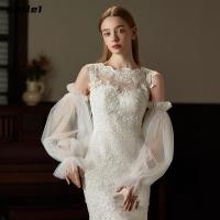 ราคา รอยยิ้ม ปลอกแขนเจ้าสาว บางจีบลูกไม้แต่งงานแขนยาว เส้นด้ายหรูหรารูปโคมไฟระบายอากาศแขนครอบคลุมผู้หญิง (50206379908)