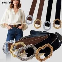 ราคา รอยยิ้มเข็มขัดหนังหนังนิ่ม การออกแบบหรูหราอเนกประสงค์ผู้หญิงเข็มขัดเอว อินเทรนด์แกะสลักขาหัวเข็มขัดเข็มขัดย้อนยุคกางเกงยีนส์ตกแต่ง (47656215154)