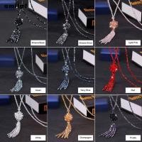 ราคา รอยยิ้มเสื้อกันหนาวสร้อยคอ เงายาวพู่จี้ผู้หญิงคริสตัลสร้อยคอ อเนกประสงค์ มารยาท คริสตัลดีมันวาวผูกปมลูกปัดสร้อยคอเครื่องประดับอุปก (47606836086)