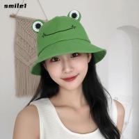 ราคา รอยยิ้ม ผู้หญิง หมวกบักเก็ต หมวกทรงกบกันแดดรูปกบ หมวกกันแดดปีกกว้างน่ารักกลางแจ้ง (46708092086)