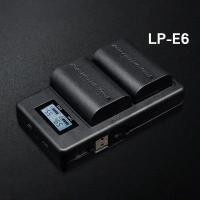 ราคา LCD Dual USB Battery Charger สําหรับ LP E6 LP E6 LPE6 แบตเตอรี่กล้อง Canon 5D Mark II III 7D 60D EOS 6D 70D 80D (47208884203)
