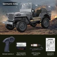 ราคา 1 10 จําลองรถปีนเขาสําหรับ JJRC C8815 2 4G Scale รถบรรทุกทหาร Offroad รถขนส่งสงครามรีโมทคอนโทรลรถรุ่น (27340124821)