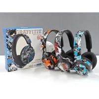 ราคา ชุดหูฟังบลูทูธไร้สาย Graffiti Hifi สเตอริโอหูฟังแบบพับได้กีฬาหูฟัง Gamer พร้อมชุดหูฟังไมโครโฟน HD แฮนด์ฟรี (50158336851)