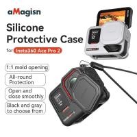 ราคา สําหรับ Insta360 Ace Pro 2 ซิลิโคนป้องกันกรณีกล้อง Protector ฝาครอบ Lanyard สําหรับ Insta 360 ACE PRO 2 อุปกรณ์เสริม (57308870885)