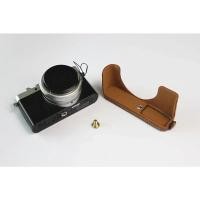 ราคา คุณภาพสูง Pu หนังกระเป๋ากล้องครึ่งสายหนังแท้สําหรับ Leica D LUX7 D LUX 7 D7 พร้อมแบตเตอรี่เปิด (45758891109)