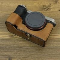 ราคา A7CII กล้องครึ่งกรณี PU ฐานกล้องสําหรับ Sony A7C2 A7C Mark II Retro Protector กระเป๋า Buttom เปิดแบตเตอรี่ Changable 1 4 สกรู (40268631361)