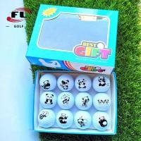 ราคา ลูกกอล์ฟ Foli Golf Ball Panda ลายการ์ตูน สีสันสดใส แพ็กเกจ 12 กล่อง (54357434675)