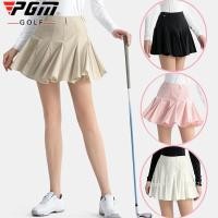 ราคา Pgm ผู้หญิงกอล์ฟกระโปรงสั้น Ruffle เอวสูงกระโปรงสุภาพสตรีแฟชั่น A lined Fishtail Skorts จีบ Elegant Culottes (28265330583)