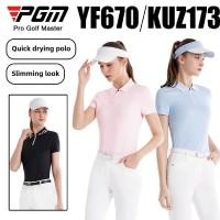 ราคา Pgm Golf Clothing เสื้อยืดฤดูร้อนของผู้หญิง POLO เสื้อแขนสั้นระบายอากาศ (28772152510)