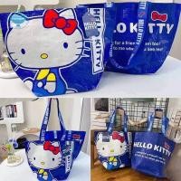 ราคา trysingoin Super Blue Kittys พิมพ์ช้อปปิ้งกระเป๋าไนลอนเป็นมิตรกับสิ่งแวดล้อมกระเป๋าทอมือหนึ่งไหล่น่ารักและทนทานกระเป๋า TH (27554917310)