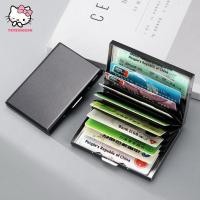 ราคา trysingoin 1 PC Business Card Holder RFID Credit Card Holder Stainless Steel ID Card Case Slim Metal Wallet TH (56709132627)