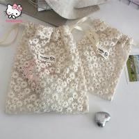 ราคา trysingoin น่ารักลูกไม้ Drawstring กระเป๋าเครื่องสําอางผู้หญิงหูฟัง Key Sundries Organizer แฟชั่นกระเป๋าคลัทช์กระเป๋าใส่เหรียญกระเป๋าผ้า TH (49758536806)