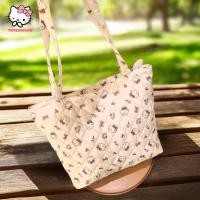 ราคา น่ารัก Sanrio Hello Kitty กระเป๋าถือขนาดใหญ่ tote bag สไตล์แฟชั่น สำหรับผู้หญิง พกพาได้ง่าย (40629827634)