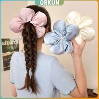 ราคา Orkun ลายดอกไม้แฟชั่น ยางแต่งผมขนาดใหญ่ ยางรัดผมหางม้า ดอกไม้สามมิติ แฟชั่นเกาหลี hair band (27389616485)