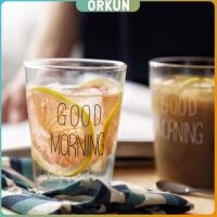ราคา Orkun แก้วกาแฟ สกินตัวหนังสือ Good MORNING ดีไซน์เลิศ Breakfast glass (26953777157)