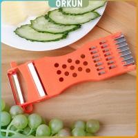 ราคา Orkun ที่ขูดมะละกอ แบบหนา มีดปอกผลไม้ 5in1 พร้อมส่ง veggie chopper (25982701285)