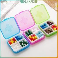 ราคา Orkun กล่องยา มินิ กล่องสีสันลูกกวาด หลายช่อง กล่องยาแบบพกพา Cross packing pill box (24682710405)