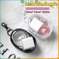 ราคา Orkun กระเป๋าจัดเก็บหูฟัง เก็บสายชาร์ พกพาง่าย ขนาดเล็ก มีซิป ป้องกันฝุ่น Storage bag (26653607202)