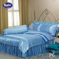 ราคา Satin รุ่น Silk Touch ผ้าปูที่นอนแพรไหม 6 ฟุต 5 ฟุต มี 5 ชิ้น นุ่มลื่น เย็นสบาย ไม่มีมีระบายชาย (2032477191)