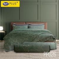 ราคา Satin Plus ชุดผ้าปูที่นอน 6 ฟุต 5 ฟุต 5 ชิ้น ผ้านวมขนาด100 x90 สัมผัสเรียบลื่น ไม่มีรอยต่อ ผ้านุ่ม นอนสบาย PP026 (14491826914)