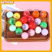 ราคา AqToCna 100 ชิ้นพลาสติกของเล่นที่ว่างเปล่าแคปซูลหยอดเหรียญครึ่งใสครึ่งสีลูกบอลกลม AqToCna (55709052499)