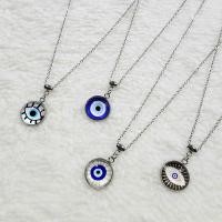 ราคา Necklace Stainless steel EVIL EYE สร้อยคอสแตนเลส สร้อยคอแฟชั่น เครื่องราง ปกป้อง เสริมพลัง ดวงตาปีศาจ Blue eye (22472731378)