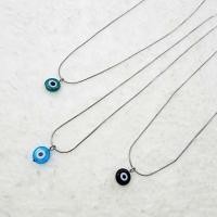 ราคา Necklace Stainless steel EVIL EYE สร้อยคอสแตนเลส สร้อยคอแฟชั่น เครื่องราง ปกป้อง เสริมพลัง ดวงตาปีศาจ Blue eye (46754287006)