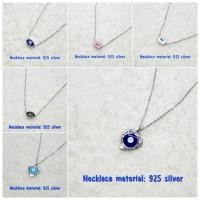 ราคา Necklace Stainless steel EVIL EYE สร้อยคอสแตนเลส สร้อยคอแฟชั่น เครื่องราง ปกป้อง เสริมพลัง ดวงตาปีศาจ Blue eye (43975247703)