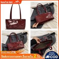 ราคา Women Fashion Shoulder Bag Large Capacity PU Leather Bow Tote Bag Zipper Closure Bowknot Handbag for Outdoor Travel (45206867397)