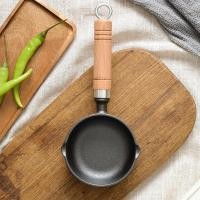 ราคา กระทะทอดไข่ดาว Sauce Pan 15 cm กระทะเหล็กหล่อ ด้ามไม้จริง หม้อสำหรับน้ำมันต้ม หม้อขนาดเล็กสำหรับน้ำมันร้อน (57209003274)
