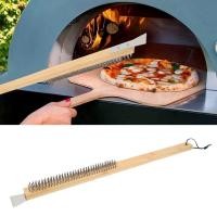 ราคา Pizza Oven Brush 57cm 66cm แปรงทําความสะอาด เตาอบพิซซ่า ขัดเตาบาร์บีคิว พร้อมที่ขูด แปรงทองเหลือง ขัดหินอบพิซซ่า (53808548257)