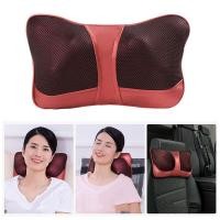 ราคา เครื่องนวด หมอนนวดคอ ระบบอินฟาเรด ปรับความแรง 2 ระดับ ใช้ไฟบ้าน รถยนต์ อุปกรณ์ครบชุด CAR AND HOME MASSAGE PILLOW (47852657883)